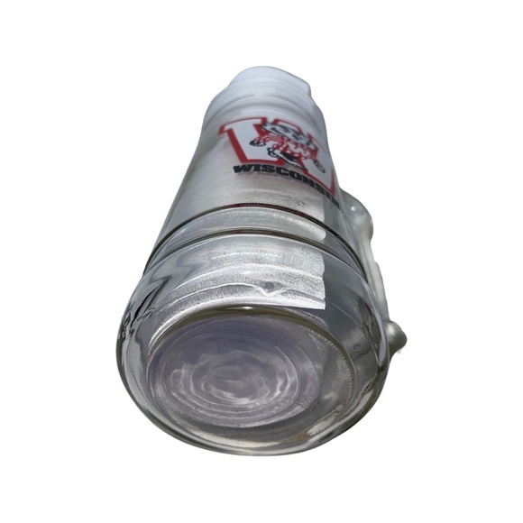 University of Wisconsin Badgers Beer Mug: Vintage Glass Stein: BIG 10: NCAA - Picture 2 of 3